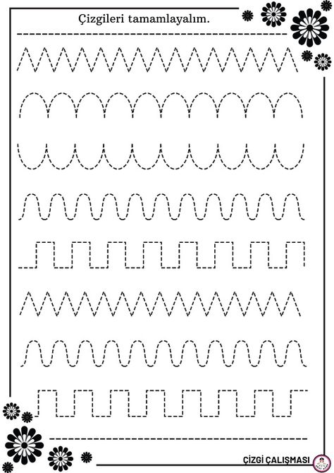 Trace The Dotted Lines Worksheets For Kids - Preschool And Kindergarten A33 Different Lines Worksheet, Writing Practice Preschool, Prewriting Worksheets, Pre Writing Practice, Shape Worksheets For Preschool, Line Tracing, Preschool Activities Printable, Shape Tracing Worksheets, Preschool Tracing