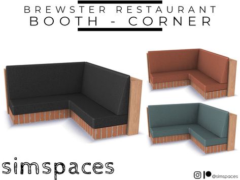 Sims 4 Restaurant Furniture Cc, Sims 4 Cc Breakfast Nook, Sims 4 Restaurant Cc Furniture, Sims 4 Booth Seating Cc, The Sims 4 Restaurant Cc, Ts4 Restaurant Cc, Sims 4 Breakfast Nook, Sims 4 Corner Sofa, Sims 4 Restaurant Cc