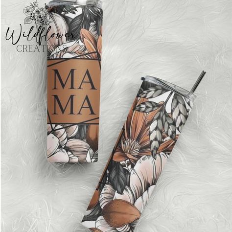 Mama Tumbler, Boho Tumbler, Mama, Mothers Day, Gifts for her, Floral Tumbler, Flower Tumbl #sublimationdesigns #tumblerdesigns #vinyldesigns #sublimationideas #tumblerwraps #svg Tumblers For Moms, Mama Tumbler Cups, Mama Tumbler Ideas, Mom Tumbler Cups, Mama Cups, Sublimation Tumbler Ideas, Trendy Mugs, Sublimated Tumblers, Tumblers Ideas