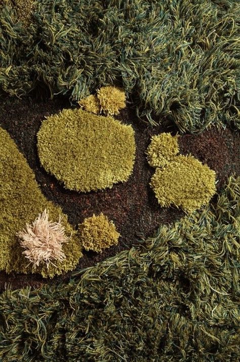 Moss Rug, Nature Room, Sustainable Toys, Landscape Model, Modern Textiles, Wall Rug, Textile Fiber Art, Diy Rug, Weaving Art