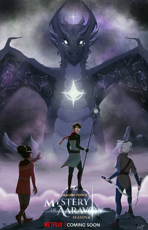 the dragon prince season 6 blood and stardust Callum And Aaravos, Star Dragon Art, Tdp Season 6, The Dragon Prince Rayllum, The Dragon Prince Season 6, Dragon Prince Art, Mystery Of Aaravos, The Dragon Prince Wallpaper, Dragon Prince Wallpaper