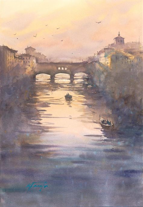 Keiko Tanabe, Instagram Call, Italian Landscape, Dusk To Dawn, Night Scene, Plein Air Paintings, Art Show, Light And Shadow, Art Exhibition