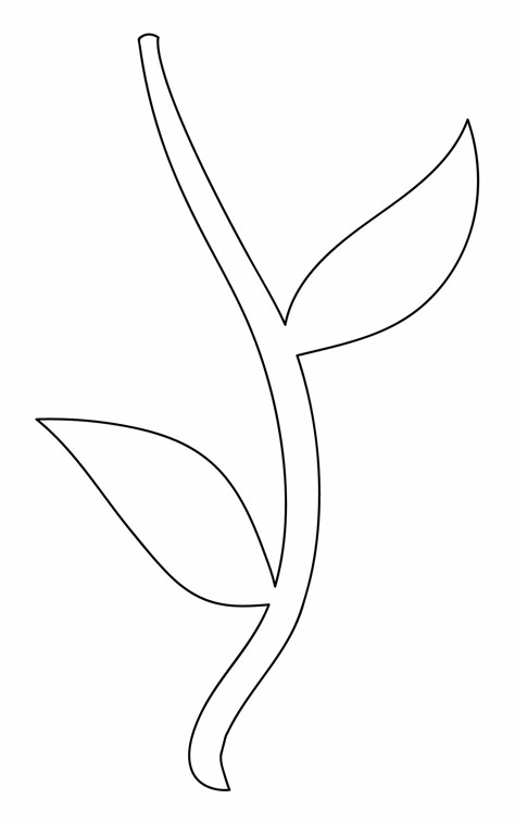 Flower with Stem Template Printable Flower Leaves Template Free Printable, Cherry Blossom Template Free Printable, Flower Cutouts Template Free Printable, Flower Stem Template Free Printable, Leaf Stencil Patterns Free Printable, Free Leaf Template Printable, Simple Flower Stencil Pattern, Flower Petal Template Free Printable, Flower Cutouts Template