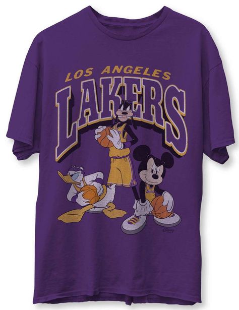 Purchase UNISEX LAKERS TEAM MICKEY SQUAD TEE Food Purple, Lakers T Shirt, Food Clothes, 90s Shirts, Friends Tshirt, Los Angeles Lakers, Mode Inspiration, Junk Food, Vintage Tees