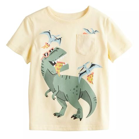 Jumping Beans Dino Tee, Sensory Friendly, Spring Baby, Jumping Beans, Kids Prints, Baby Essentials, Toddler Sizes, Pocket Tee, Childrens Place