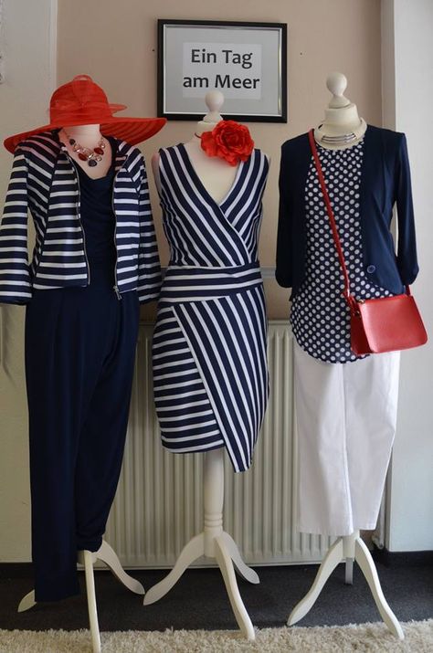 Mode Ab 50, Navy Fashion, Fashion Outfit, Nautical, 50 %, Jumpsuit, Fashion Outfits, Navy