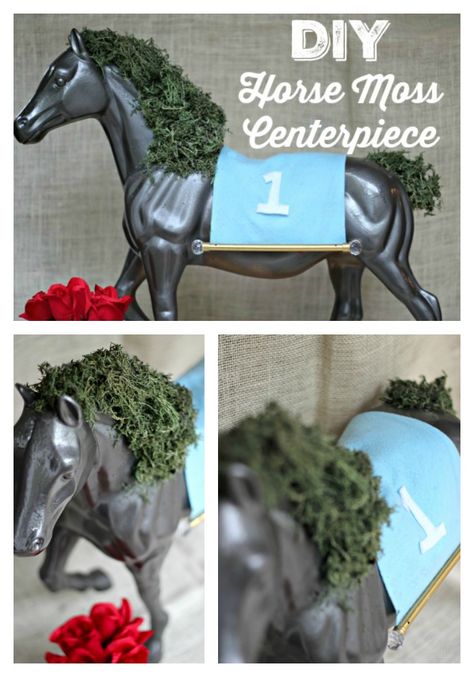 Kentucky Derby Tablescape, Kentucky Derby Diy, Moss Centerpiece, Kentucky Derby Party Ideas Decoration, Kentucky Derby Decorations, Kentucky Derby Party Outfit, Kentucky Derby Party Games, Kentucky Derby Theme, Kentucky Derby Themed Party