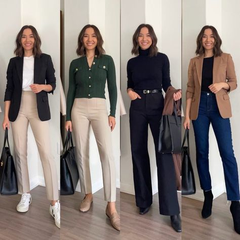 Black Office Wear, Life With Jazz, Outfits Styling, Business Professional Outfits, Casual Work Outfits Women, Smart Office, Winter Pins, Professional Shoes, Wear To Work Dress