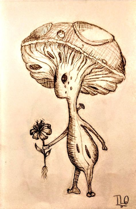 Tears Art, Weird Drawings, Drawing Ideas List, Art College, Psychadelic Art, Ace Of Hearts, Sketchbook Ideas, Plant Drawing, Mushroom Art