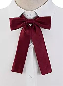 Uniform Bow Tie, Tie For Women, Women Ties, Pre Tied Bow Tie, Work Uniforms, Girl Party, Cute Bows, Dark Red, Bow Tie