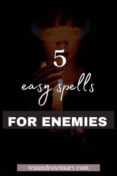 These are 5 of my favorite witchcraft spells for beginners when dealing with enemies #spellsforbeginners #witchcraftspells Voodoo Spells For Enemy, Enemy Spell Jar, Spell To Reveal An Enemy, Curses For Enemies, Spell For Enemies, Revenge Spells For Beginners, Sigil To Destroy Enemies, Spell To Expose Someone, Black Magic Spells Enemies