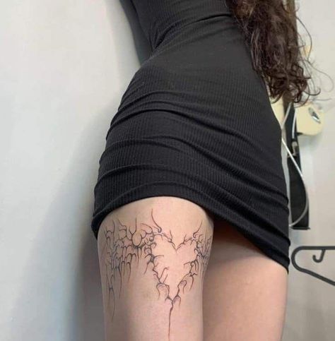 Cybersigilism Tattoo Thigh, Grunge Hand Tattoos, Uncommon Tattoos For Women, Goth Arm Tattoo, Grunge Tattoos For Women, Grunge Tatoos, Edgy Tattoo For Women, Tattoos Infinity, Grunge Tattoo