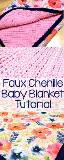 Live and Learn: DIY: Faux Chenille Baby Blanket Tutorial Chenille Rag Quilt Tutorial, Flannel Chenille Baby Blanket, Faux Chenille Quilt, Heirloom Crafts, Chenille Baby Quilt, Puff Blanket, Chenille Baby Blanket, Quilted Blankets, Faux Chenille