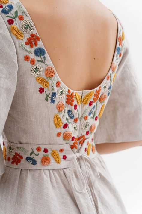 Hand embroidery dress