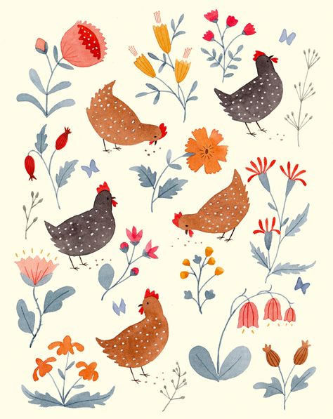 Animation School, Chicken Drawing, Chicken Images, Chicken Illustration, Hello Stranger, Chicken Garden, Chicken Art, Arte Inspo, 자수 디자인