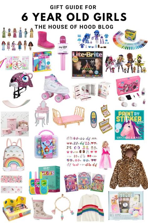 Gift Ideas for Six Year Old Girls - #giftideas #giftguide #gifts #giftsforher #giftsforfriends #giftsforboyfriend #birthdaygiftsforboyfriend #romanticgiftsforboyfriend #giftsforhim #giftsforkids Christmas Gift Ideas For 5 Year Girl, Gifts For Six Year Old Girl, Christmas Gifts For Girls 6-8, Gifts For 6 Year Girl, Gifts For 5 Year Girl, Gifts For Girls 5-7, Gifts For 7 Year Girl, Gifts For Girls 8-10, Kids Christmas Gift Guide
