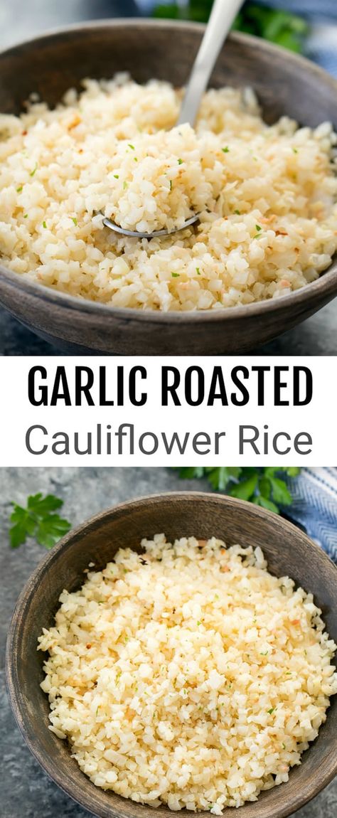 Roasted Cauliflower Rice Recipes, Cauliflower Rice From Frozen, Cauliflower Wild Rice, Roasted Cauliflower Rice, Low Carb Veggie, Keto Veggies, Low Carb Rice, Rice Substitute, Keto Sides