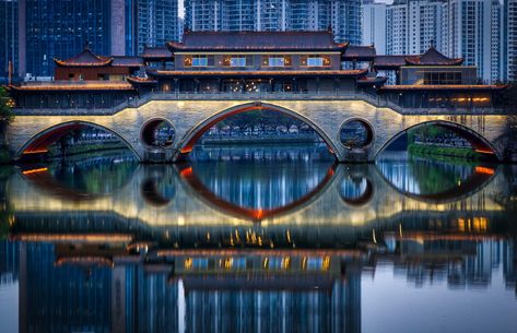 The country set to dethrone France as the world’s most popular tourist destination Chinese Bridge, Asian Destinations, Sichuan China, Explore China, About China, Facade Lighting, Far West, Marco Polo, Chinese Architecture