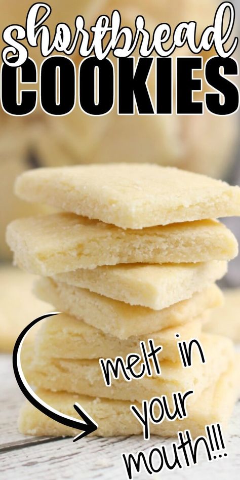 Easy Shortbread Cookies, Easy Shortbread Cookie Recipe, Easy Shortbread, Butter Shortbread Cookies, Best Shortbread Cookies, Shortbread Cookies Recipe, Shortbread Cookies Easy, Hp Sauce, Shortbread Cookie Recipe