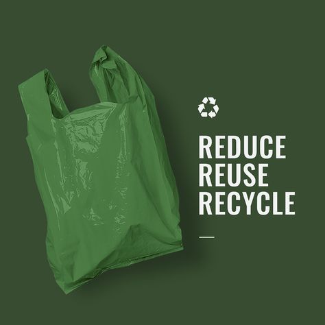 Recycle campaign template vector with recyclable | Premium Vector Template - rawpixel Recycle Campaign, Campaign Template, Plastic Bag Design, Social Media Campaign Design, Reusable Plastic Bags, Garbage Waste, Recycled Plastic Bags, Recycle Bag, Awareness Campaign