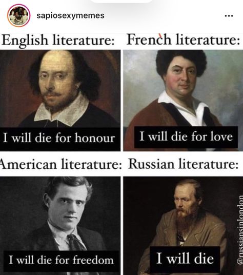 Philosophy Memes, Literature Humor, History Jokes, Russian Literature, Literature Quotes, Magnum Opus, American Literature, English Literature, Book Memes