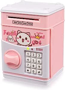 Amazon.com: Yoego piggy bank for Kids ,Electronic Password, Safe Bank Mini ATM Toy for 3-14 Year Old Boys and Girls : Toys & Games Aesthetic Piggy Bank, Kawaii Amazon Finds, Kawaii Amazon, Cat Money, Pink Toy, Bank For Kids, Toy Money, Disney Princess Toys, Money Saving Box