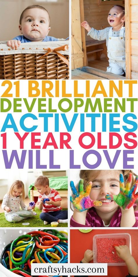 You can easily find the best kids activities to keep your 1 year olds occupied when you use any of these brilliant development activities for 1 year olds. Your young kids will have so much fun with these great activities for 1 year olds. Brain Development Activities, Baby Activities 1 Year, Activities For One Year Olds, Busy Mind, Early Childhood Activities, 1 Year Baby, Fun Activities For Toddlers, Activities For Boys, Gross Motor Activities