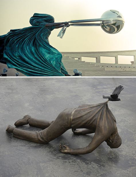 Illusion Kunst, Johnson Tsang, Guan Yu, Creation Art, Public Sculpture, Unusual Art, Outdoor Art, Sculptures & Statues, Public Art