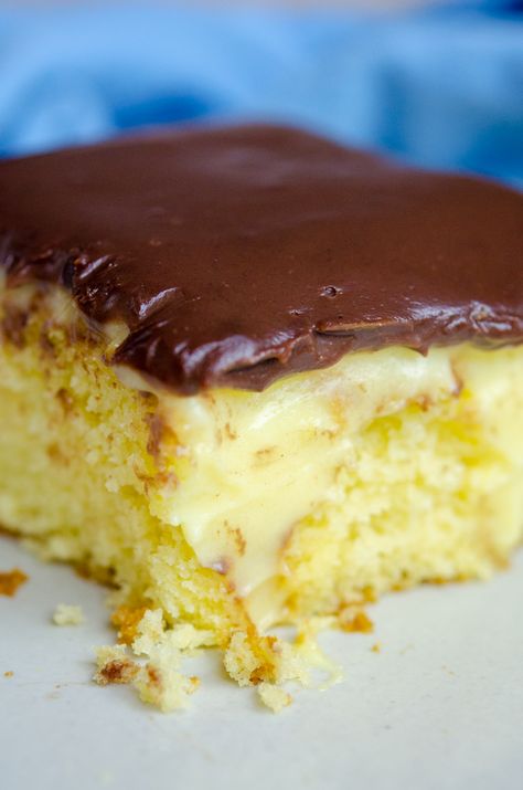 Boston Cream Pie Poke Cake – 12 Tomatoes Boston Cream Pie Poke Cake, Boston Cream Poke Cake, Cream Poke Cake, Boston Cream Cake, Baklava Cheesecake, Nurse Cake, Nursing Cake, Poke Cake Recipe, Whiskey Cake