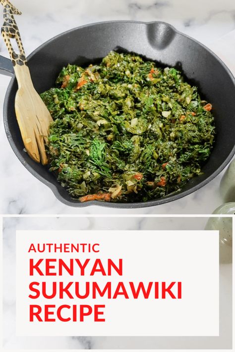 Africa Dishes, Braised Collard Greens, Vegetarian Collard Greens, Kenyan Recipes, Kenya Food, Clubhouse Ideas, Pescatarian Lifestyle, Tanzania Food, Fasting Food