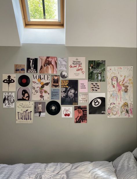 Room Inspiration Bedroom Posters, Bedroom Inspirations With Posters, Well I Hope Olivia Rodrigo Poster, Cute Wall Collages For Bedroom, Cute Poster Ideas For Bedrooms, Wall Collage Examples, Fashion Posters For Room, Wall Collages For Bedroom, Photo Wall Room Ideas