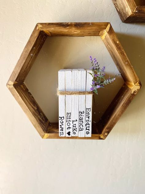 DIY Name Book-stack | Hometalk Leftover Wooden Pieces Diy, Makey Makey, Diy Home Accessories, Furniture Design Inspiration, Wood Scraps, Wooden Craft, Lavender Plant, Wooden Books, Book Stack