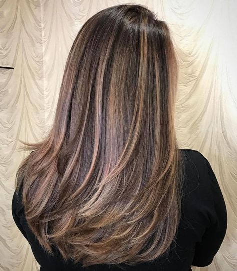 Layered Haircut For Long Thick Hair Haircut For Long Hair With Layers Wavy, Layered Thick Hair, Thick Wavy Hair, Bob Hairstyles For Thick, Long Layered Haircuts, Layered Haircut, Haircut For Thick Hair, Long Layered Hair, Haircuts For Long Hair