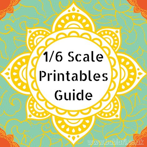 1/6 Scale Printables Guide Doll House Printables, Doll Furniture Plans, Barbie Furniture Tutorial, Doll House Miniatures, Diy Barbie House, Barbie Printables, It Friday, Barbie Diorama, Barbie Dolls Diy