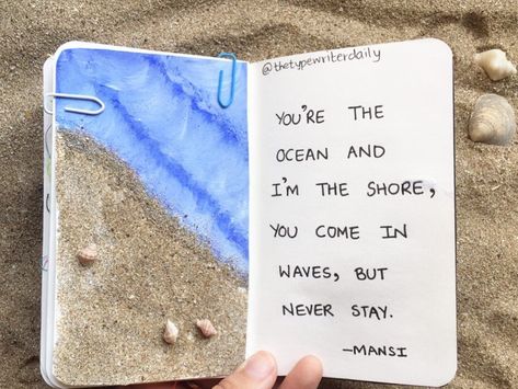 mansi jikadara b - words & art’s Instagram photo: “🌊🌊🌊 . . . thank you for reading my poems and quotes. art and words are my own. Xx💙 . . . #poetry #poem #mansi #thetypewriterdaily #journal…”,  #art #arts #deepdrawing #Instagram #Jikadara #Journal #Mansi #photo #poem #poems #poetry #Quotes #reading #thetypewriterdaily #Words Check more at https://drawing.kas... Journaling Videos, Poems And Quotes, Kunstjournal Inspiration, Words Art, B Words, Drawing Journal, Wreck This Journal, Bullet Journal Mood, Art Journal Therapy