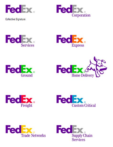 FedEx variations Brand Structure, Dynamic Logo, Family Logo, Brand Architecture, Logo Redesign, Visual Identity Design, How To Make Logo, Kids Logo, Typography Logo