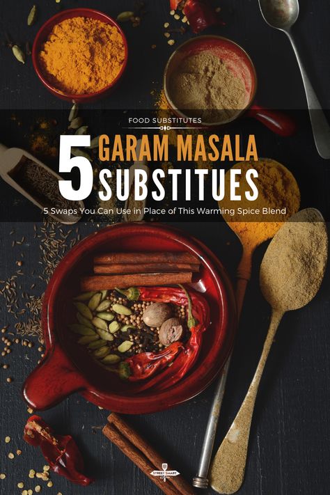 Food Substitutions, Cooking 101, Indian Dishes, Spice Blends, Garam Masala, Food Guide, Kitchen Hacks, Cooking Tips, Meal Planning