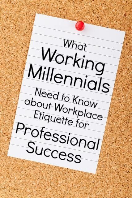 Millennials in the Workplace: 5 Etiquette Tips for Success - millennials, office etiquette, working professionals, workplace Workplace Etiquette, Office Etiquette, Professionalism In The Workplace, Basic Manners, Professional Etiquette, Work Etiquette, Business Etiquette, Professional Success, Career Center