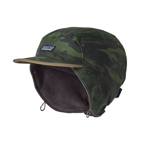 Shelled Synchilla® Duckbill Cap. | $45.  A versatile wind- and weather-resistant shelled cap with a polyurethane coating, a DWR (durable water repellent) finish, and lined with warm Synchilla® fleece. Outdoor Hats Men, Duckbill Cap, Skinhead Fashion, Bucket Hat Fashion, Tactical Clothing, Outdoor Hats, Sewing Design, Stuffed Shells, Workwear Fashion