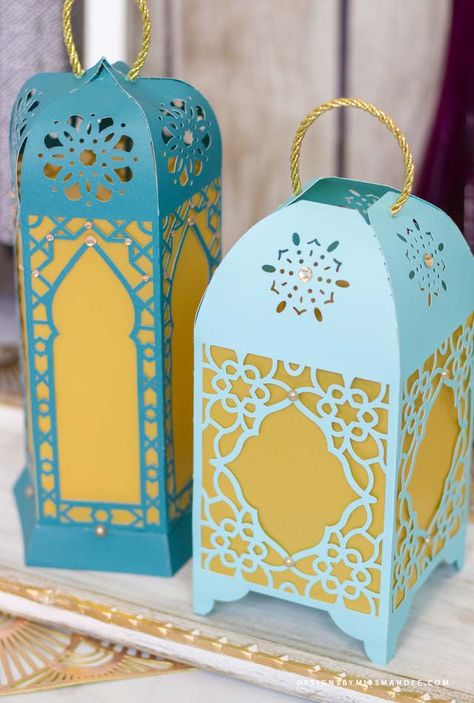 FREE Moroccan Paper Lanterns – Ramadan Cut Files - Designs By Miss Mandee. Art, craft, Cricut, cur files, cut file, die cut, free, freebie, lamp, Moroccan, Moroccan Lanterns, Moroccan Paper Lanterns, paper craft, paper lantern, Paper Lanterns, Ramadan, Ramadan Cut Files, silhouette. Lantern Crafts, Ramadan Diy, Islamic Parenting, Lantern Template, Paper Lanterns Diy, Lantern Craft, Ramadan Kareem Decoration, Eid Crafts, Ramadan Activities