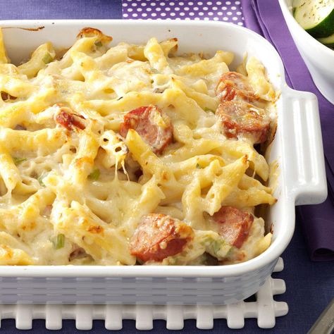 Polish Casserole, Sausage And Pasta, Kielbasa Recipes, Meat And Vegetables, Polish Sausage, Kielbasa Sausage, Kielbasa, Polish Recipes, Samosa