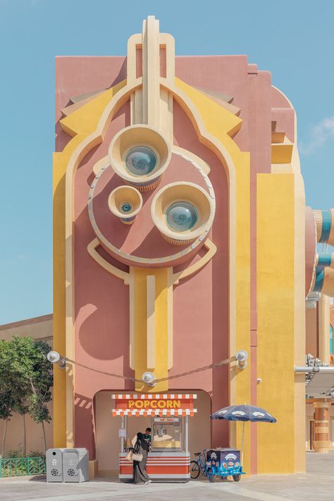 Paradise Island, Futurism Architecture, Mini Gallery, Googie Architecture, Art Deco Buildings, Deco Retro, Amazing Buildings, Art Deco Architecture, Architecture Exterior