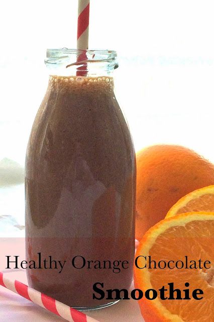 Tasty Healthy Smoothies, Frozen Banana Dessert, Healthy Chocolate Shakes, Banana Desserts, Orange Smoothie, Milkshake Recipe, Orange Chocolate, Frozen Bananas, Chocolate Smoothie