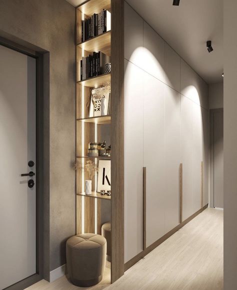 Closet Design Layout, Home Hall Design, Interior Colors, Luxury Closets Design, Wardrobe Interior Design, Closet Layout, Warm Interior, Foyer Design, Wardrobe Design Bedroom