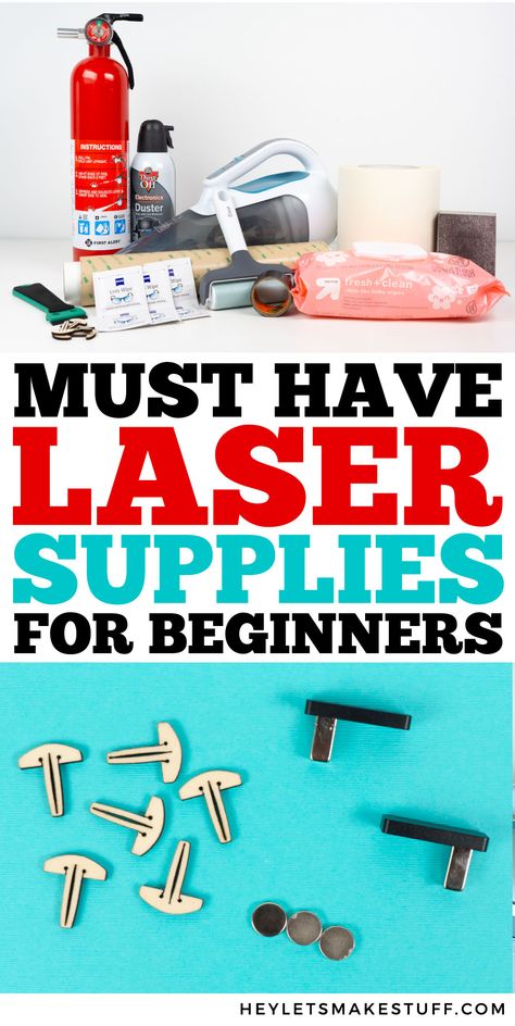 New to laser crafting? You might wondering what sort of supplies you might want to have on hand in addition to your laser and materials. Here are the must-have laser supplies I think every beginner needs! Beginner Laser Engraving, What Can You Make With A Laser Engraver, Wecreat Laser Projects, X Tool S1 Projects, Wecreat Vision Projects, Laser Printer Ideas, Laser Engraving For Beginners, Xtool S1 20w Project Ideas, Laser Engraving Ideas Projects Metal