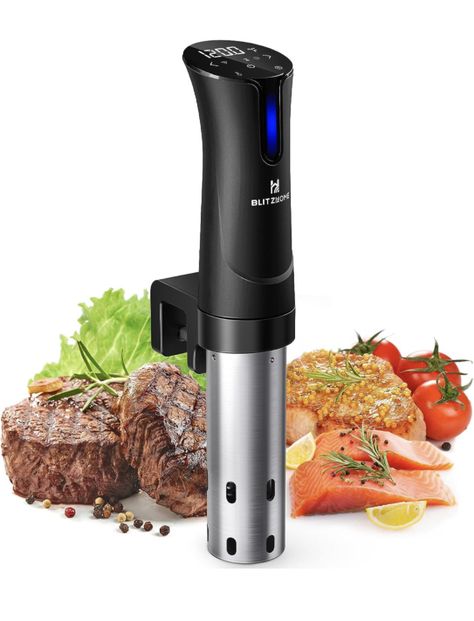 1100W Sous Vide Cooker with Accurate Temperature & Timer, Ultra Quiet Stainless Precision Immersion Circulator Device, Kitchen Gadgets with Recipes Joule Sous Vide, Sous Vide Machine, Sous Vide Cooking, Recipe 30, Cooking Method, Smart Wifi, App Control, Thermostat, Kitchen Tools