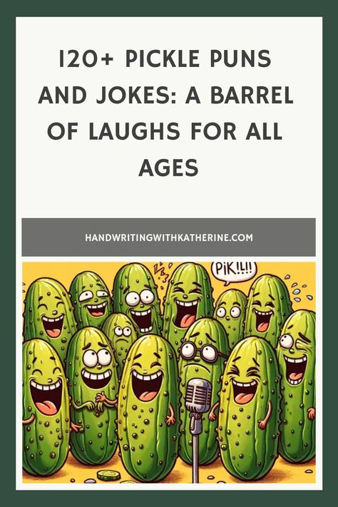 Welcome, fellow pun enthusiasts and pickle lovers! If you’re looking to add some zest to your humor, you’ve come to the right place. We’re diving into a j Pickle Jokes Humor, Pickle Sayings Funny Hilarious, Pickle Jokes, Pickle Quotes, Cupcake Puns, Soup Puns, Pickle Puns, Potato Puns, Lemon Puns