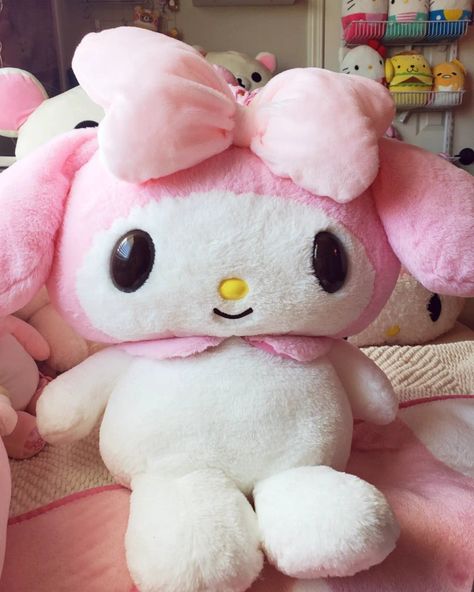 My Melody Plushie Big, Jumbo My Melody Plush, Pink Stuff Toy, Pink Sanrio Plush, Jumbo Plushies, Cutecore Plushies, My Melody Plushies, Korilakkuma Plushie, Pink Plushies