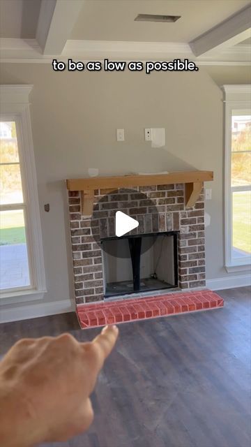 Dennis Comstock - Builder Brigade on Instagram: "📺 TV over the fireplace -OR- on it’s own wall...?     👇All the tips and ideas from my videos are organized in here:   ✅The Ultimate Home Building Checklist at BuilderBrigade.com     I personally prefer the fireplace hearth to be high enough to sit on. If you have high ceilings you can pull this off but it’s still going to be a little more of viewing angle. It’s just something to consider early so you can make those changes before they start framing the house.     #BuilderBrigade #homebuildingtips #homebuilding #customHome #newhome #newhomeconstruction #homedesign #homeinspiration #homeinspo #customhomes #housetour #newconstruction #newconstructionhomes #homeplans #construction #buildingahouse #realestatetips #HomeBuildingChecklist #TVoverf How To Frame A Fireplace, Tv Separate Wall From Fireplace, Chimney Stone Ideas, Decorate Brick Fireplace, Rebuild Fireplace, Tv Above Brick Fireplace, How To Build A Fireplace Surround, Building A Fireplace In Your Home, How To Build A Fireplace