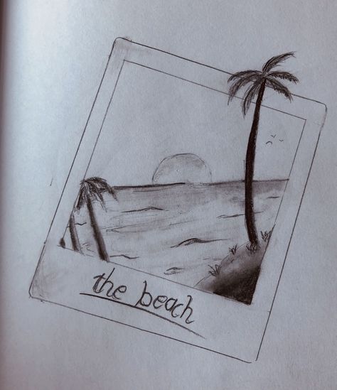 Discover amazing sketches. Click here! 😄😍☆ Amazing Sketches, Beach Sketches, Ocean Drawing, Sea Drawing, Summer Drawings, 30 Day Drawing Challenge, Beach Drawing, Beautiful Sketches, Sketches Tutorial